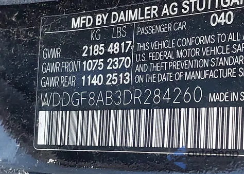 2013 Mercedes-Benz C 300 Luxury 4Matic/Sport 4Matic z USA, uszkodzony, nr VIN WDDGF8AB3DR284260